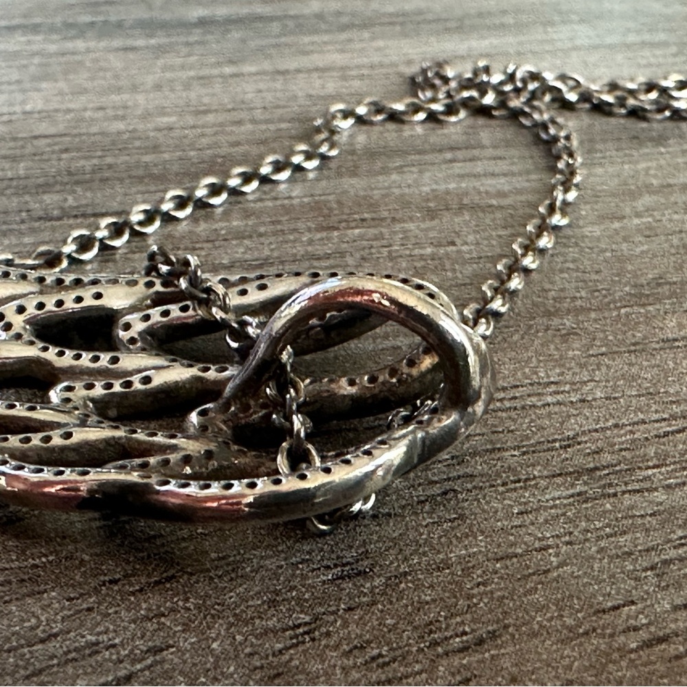 Pandora Elegant Silver Chain Necklace with Angel Wing .925 + 2 more items - Picture 10 of 12